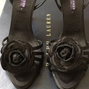 Ralph Lauren Collection Satin sandal